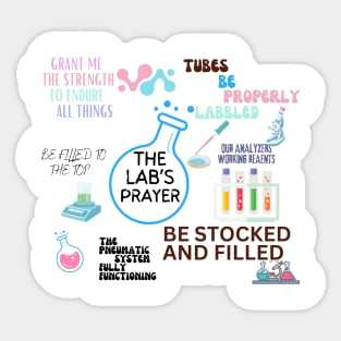 LAB'S PRAYER MEDICAL LAB WEEK 2024 Sticker